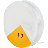TRIXES Bobina de 8m de Hilo Elástico de 1mm para Cuentas de Artesanías en Joyería